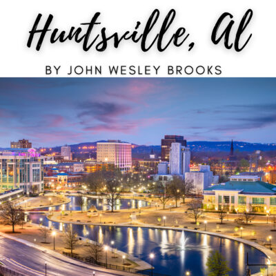 Huntsville Alabama,Downtown,AerialView,Night View Of Huntsville Alabama, Realtor, John Wesley Brooks