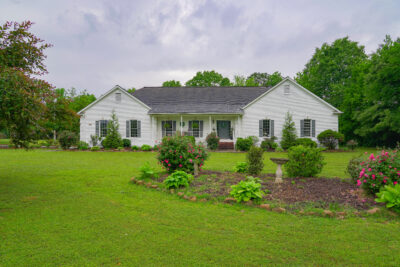 196 Beaver Dam-Toney Alabama-Home For Sale | White house, brick home, land and home, acres, house for sale, landscaping, home for sale, toney Alabama, Realtor, John Wesley Brooks, New Listing
