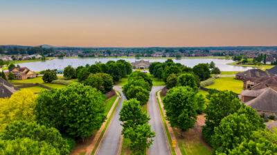 Aerial View, Lake Forest, Huntsville Alabama, Lake Community, Realtor, John Wesley Brooks