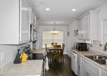 Move in Ready, Kitchen, Spacious, modern cabinets, gray cabinets, huntsville alabama realtor, John Wesley Brooks