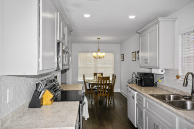 Move in Ready, Kitchen, Spacious, modern cabinets, gray cabinets, huntsville alabama realtor, John Wesley Brooks