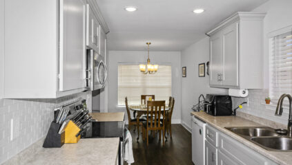 Move in Ready, Kitchen, Spacious, modern cabinets, gray cabinets, huntsville alabama realtor, John Wesley Brooks