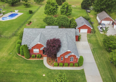 Aerial Photos of Custom Built Home in New Market Alabama by John Wesley Brooks