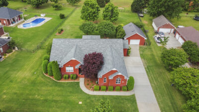 Aerial Photos of Custom Built Home in New Market Alabama by John Wesley Brooks