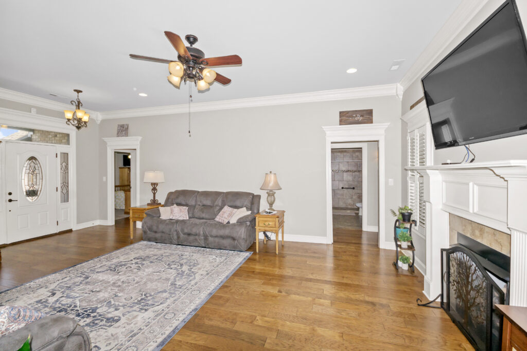 Family room, custom built home, Madison Alabama 