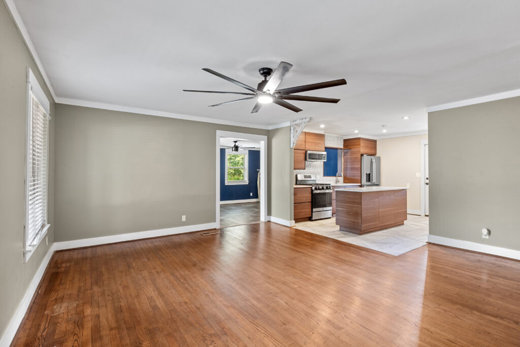 Move in ready renovated home, Huntsville Alabama home For sale, Living Room, renovated, Listed by John Wesley Brooks 