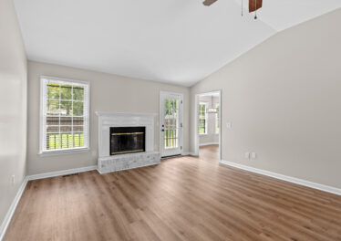 Charity Lane, Renovated Home, Everything has been updated, new paint, life proof LVP floors, Grey walls, tall vaulted ceilings, large treed lot, privacy fence, listed by John Wesley Brooks