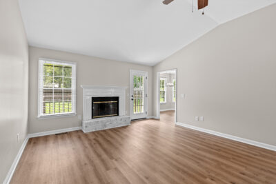 Charity Lane, Renovated Home, Everything has been updated, new paint, life proof LVP floors, Grey walls, tall vaulted ceilings, large treed lot, privacy fence, listed by John Wesley Brooks