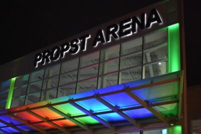 Propst Arena $1.4 Million exterior facelift shines bright during first Concerts in the Park
