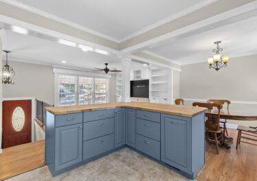 Kitchen, Modern, blue kitchen, custom renovation, blossomwood renovations. Property listed in Huntsville Alabama