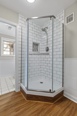 Bathroom, renovated home, blossomwood home for sale, listed by John Wesley Brooks