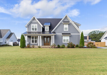 Athens home for sale, custom built home, blue two story gray front, farmhouse, Listed By John Wesley Brooks
