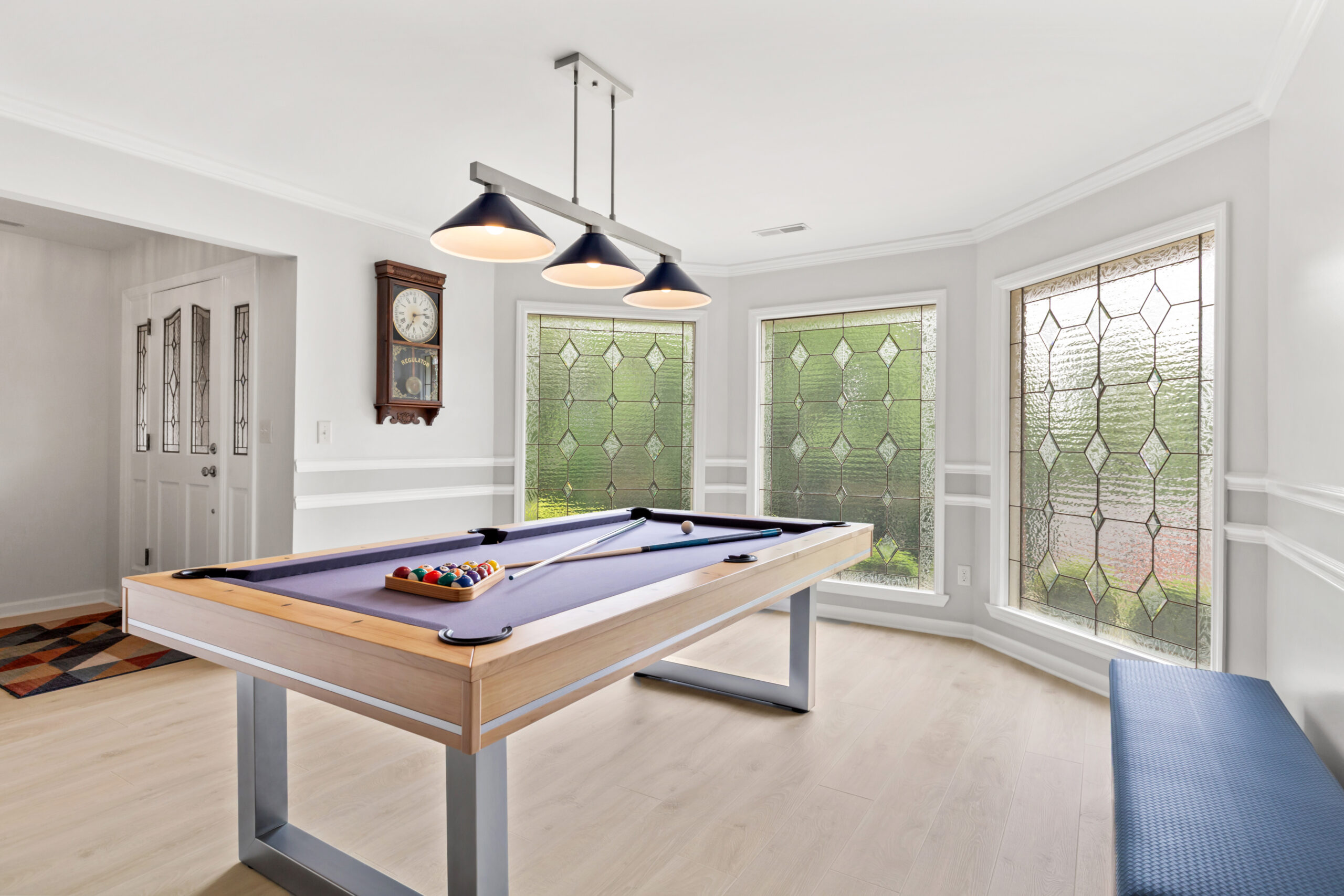 Dining Room, Pool Table, Renovated home, John Wesley Brooks Best Huntsville Realtor