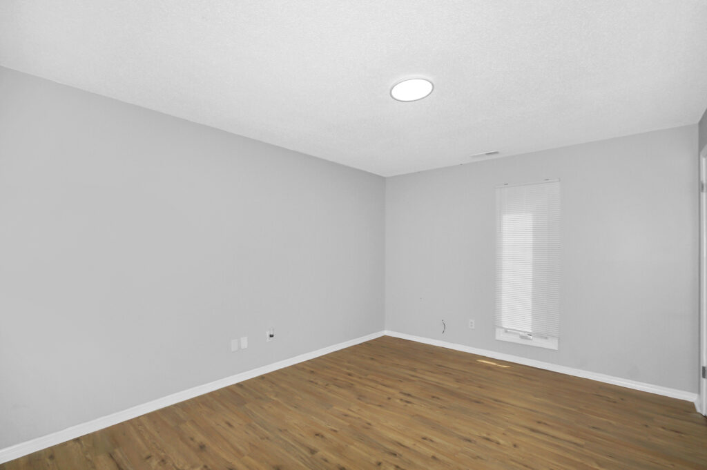 Bedrooms, grey walls, new paint, hardwood floors, lvp flooring, updated quad for sale, Listed by John Wesley Brooks, The Best Realtor in Huntsville 