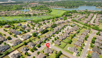 Aerial View, Neighborhood View, Madison Alabama Home For Sale, Huntsville Alabama Aerial View of House for sale, Best Realtor in Huntsville John Wesley Brooks