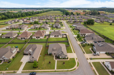 Aerial picture of home , full brick home for sale, custom home, John wesley brooks best realtor in Huntsville