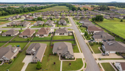 Aerial picture of home , full brick home for sale, custom home, John wesley brooks best realtor in Huntsville